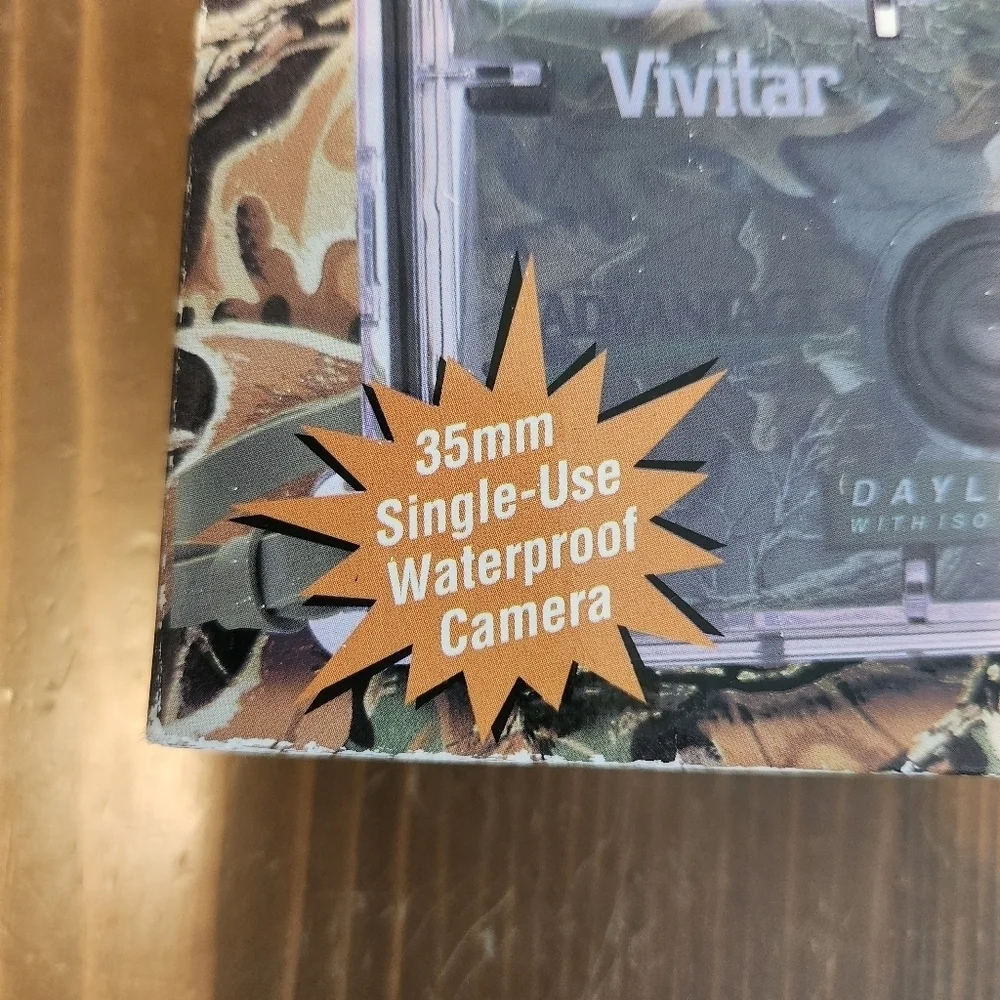 Vtg 90s Vivitar Hawkeye Waterproof Camera Single Use -Hunting - Brand New In Box